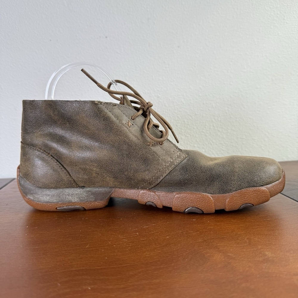 Twisted X Men's Chukka Driving Mocs MDM0011 Leather Men's 8.5 Brown Excellent - Picture 6 of 11